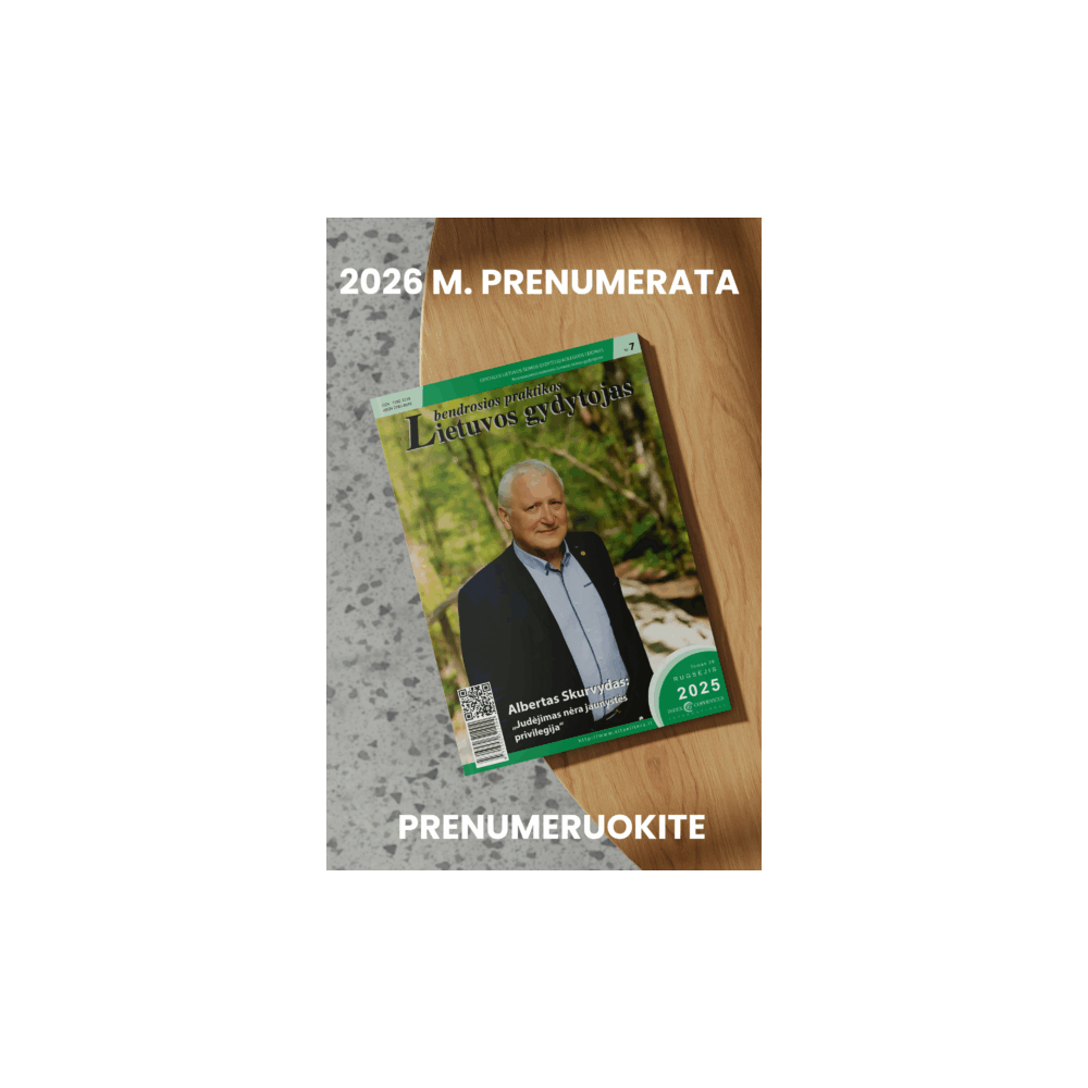 Lietuvos bendrosios praktikos gydytojas prenumerata, 2026